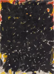 Untitled by Sam Francis, 1954, watercolour, ink and gouache on paper, sold Jul 2023