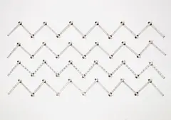 Mètres (Sources) by Cildo Meireles, 1989-2008, wood rulers with metal hinges, in 4 parts, sold Jul 2023