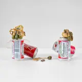 Tony Matelli, Double Pickled, 2008, aluminium cans, painted bronze and plastic