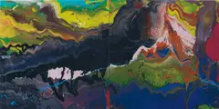 Flow (P16) by Gerhard Richter, 2016, Digitaler Farbfotoabzug auf Diasec, sold Jul 2023