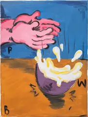 Olivia Sterling, CHUCK IT, 2021, acrylic on linen