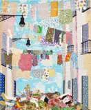 Maria Berrio, Knitting the Wind, 2016, silkscreen on paper