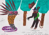 Jordy Kerwick, Untitled 2, 2021, graphite, oil pastel and pen on paper