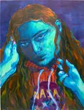 Caroline Absher, Nasa, 2020, oil on canvas