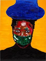 Zanele Muholi, Sibonelo, 2021, acrylic on canvas