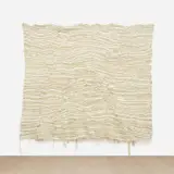 Igshaan Adams, In Fields of Gold and Green, 2017, fabric, woven nylon rope, twine and beads