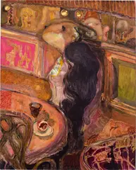 Guglielmo Castelli, Café Müller, 2019, oil on canvas
