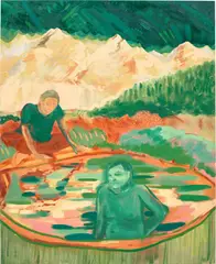 Antonia Showering, Don't Make a Ripple, 2017, oil on linen