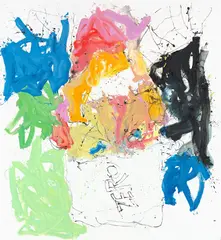Georg Baselitz, Wel lam ruch nichtet mihr (Frebl aill lew), oil on canvas