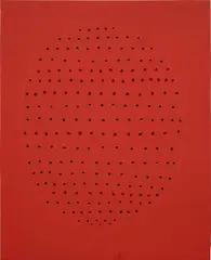 Lucio Fontana, Concetto spaziale, 1966-1967, waterpaint on canvas