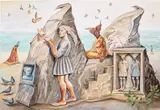 Niniko Morbedadze, Stone Histories, 2021, acrylic on canvas