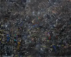 Ali Banisadr, Black 4, 2011, oil on linen