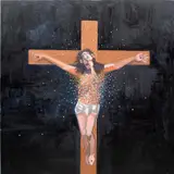 George Condo, Jesus, 2007, oil on canvas