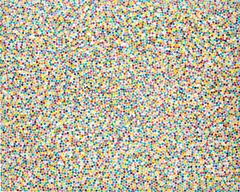 Toddler's Cloud by Damien Hirst, 2016, household gloss on canvas, sold Jun 2023