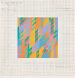 Bridget Riley, Untitled [towards 'Fleeting Moment'], 1986, pencil and gouache on graph paper
