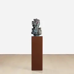 Model for a Degenerate Building by Rebecca Warren, 2009, hand-painted clay on painted MDF plinth, offered Jun 2023