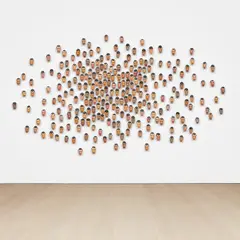 Maurizio Cattelan, Spermini, 1997, painted latex, in 250 parts