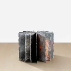 Star Book by Anselm Kiefer, 2001, oil and lead on burlap, sold Jun 2023