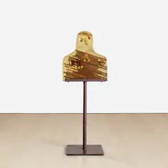 Enrico Baj, The General, 1968, medals, jewellery, metal, cord and plastic in resin, on metal stand