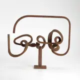 Martín Chirino, Cabeza Reclinada. El Grito I, 1962, forged iron