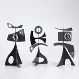 Philippe Hiquily, Girouettes (Marabella - Shanghai), 1963, painted steel, in 3 parts