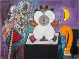 Alan Davie, Mama Idol No. 3, oil on canvas
