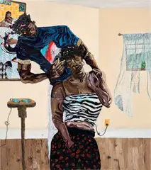 Ludovic Nkoth, Identity of the Moment, 2019, acrylic on canvas