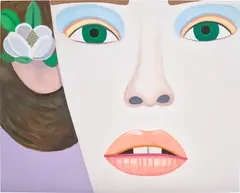 Pale Magnolia by Brian Calvin, 2015, acrylic on canvas, sold Jun 2023