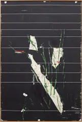Harold Ancart, Untitled, 2012, oilstick and pencil on paper laid down on board, in artist's frame