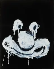 Joyce Pensato, Clowney, 2007, enamel on paper