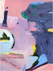 Bark by Jadé Fadojutimi, oil and acrylic on canvas, sold Oct 2023