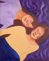 Twirls and Twine by Elitsa Ristova, 2020, oil on canvas, sold Oct 2023