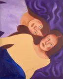 Elitsa Ristova, Twirls and Twine, 2020, oil on canvas