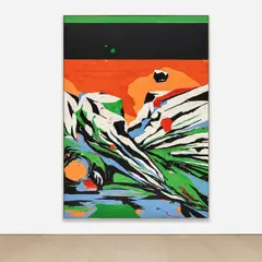 Untitled by Harold Ancart, 2017, oilstick, pencil and graphite on canvas laid on panel, in artist's frame, sold Oct 2023