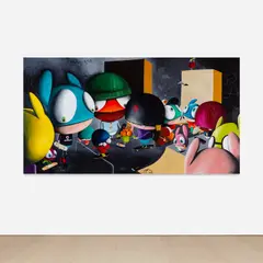 Edgar Plans, Untitled, 2022, acrylic on canvas
