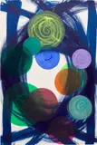 Untitled by Katharina Grosse, 2006, acrylic and gouache on paper, sold Oct 2023