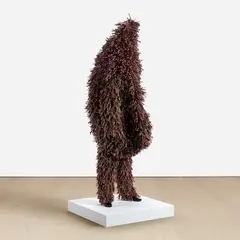 Nick Cave, Soundsuit, 2015, twig, wire, metal, fabric and mannequin, on painted wooden base