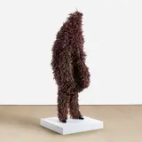 Nick Cave, Soundsuit, 2015, twig, wire, metal, fabric and mannequin, on painted wooden base