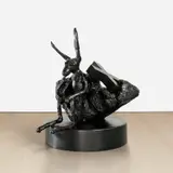 Barry Flanagan Ra, Thinker @ Rock Cross, 1997, bronze