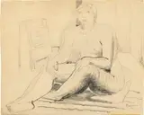 Henry Moore, Seated Nude