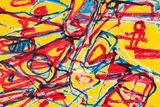 Jean Dubuffet, Mire G 95 (Kowloon), acrylic on paper laid on canvas