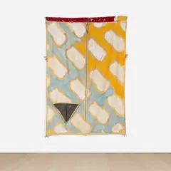 Claude Viallat, Untitled, 2002, acrylic on textile