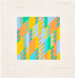 Bridget Riley, Untitled [towards 'Fleeting Moment'], 1986, pencil and gouache on graph paper