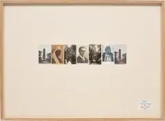 Gilbert&George, HUMAN, 1980, postcards on board, in artist's frame