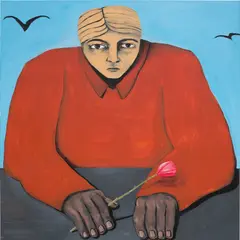Vojtěch Kovařík, Two Choices, 2019, oil on canvas