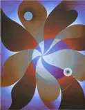 Angela Heisch, Blue Plunge, 2020, oil on linen laid on panel