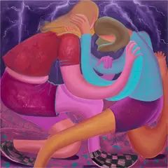 This Town's A Ghost Town Without You by Jessica Westhafer, 2020, oil on canvas, sold Oct 2023