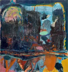 Pam Evelyn, Night Fog, 2021, oil on linen