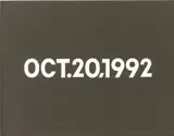 On Kawara, OCT.20, 1992, Liquitex on canvas and handmade cardboard box with newspaper clipping from The New York Times