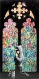 Banksy, Forgive Us Our Trespassing, 2011, spray paint and domestic gloss on plywood